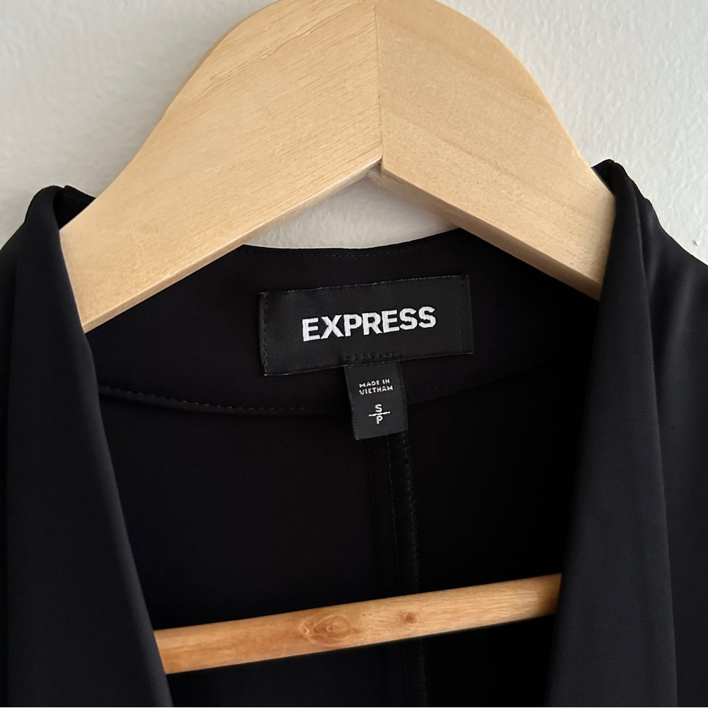 Express: Drawstring Open Front Blazer Jacket - image 6